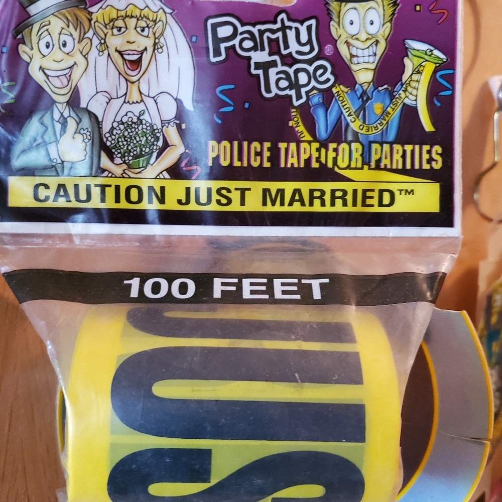 2 Caution just married tapes party